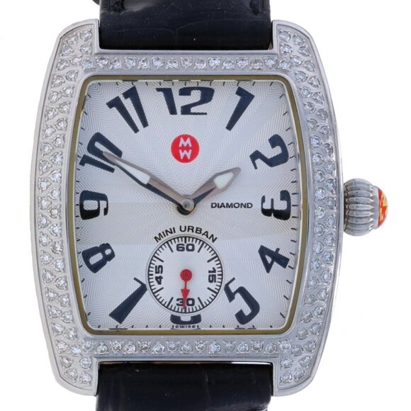 Michele Mini Urban Diamond Ladies Wristwatch 71-2701 Stainless Quartz 1 Yr Wnty main image 6